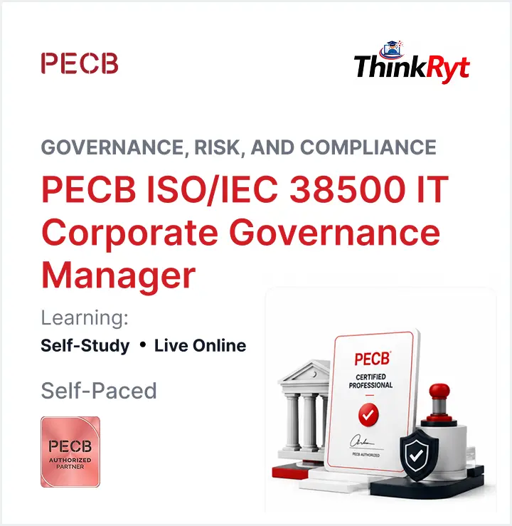 PECB ISO/IEC 38500 IT Corporate Governance Manager