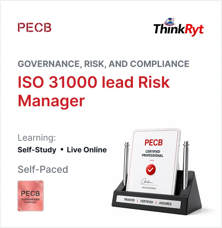 ISO 31000 lead Risk Manager