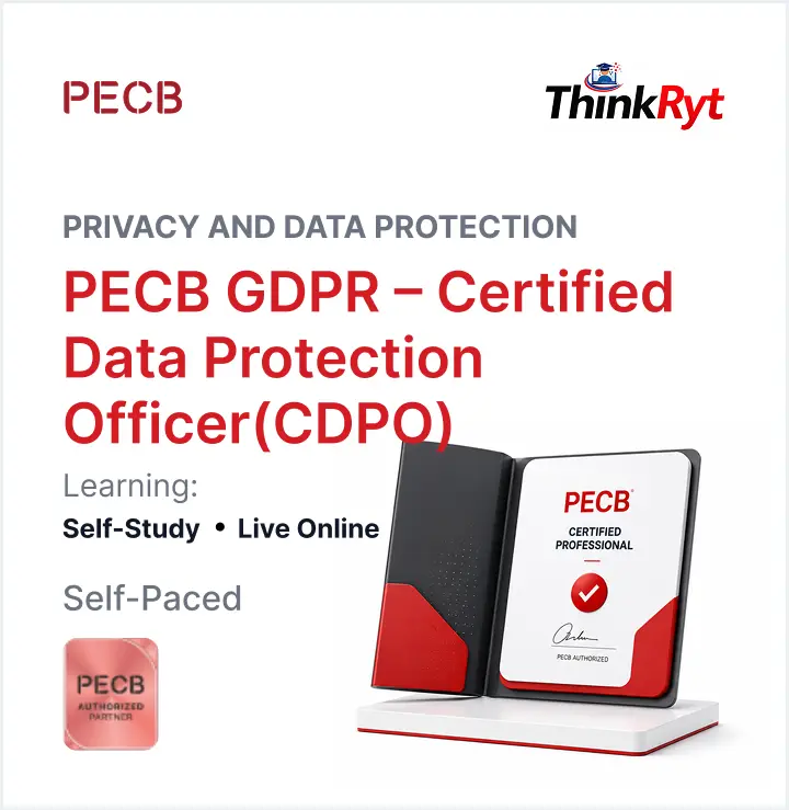 PECB GDPR – Certified Data Protection Officer(CDPO) E-Learning in English